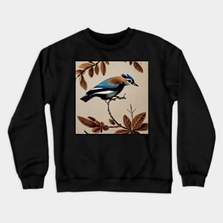 Blue Eurasian Jay Crewneck Sweatshirt